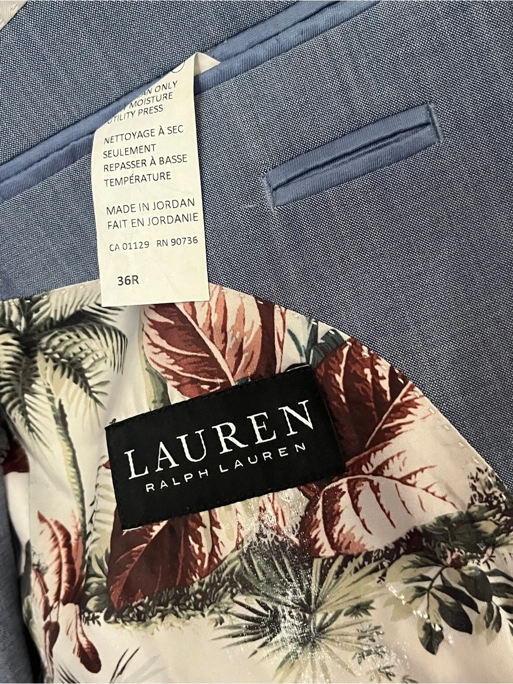 Ralph Lauren Slate Blue Two-Button Men's Blazer